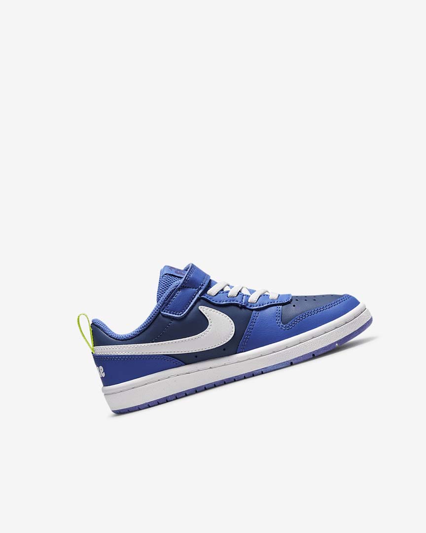 Navy / Blue / Blue / White Nike Court Borough Low 2 Lil Fruits Girls' Shoes | CA_5565
