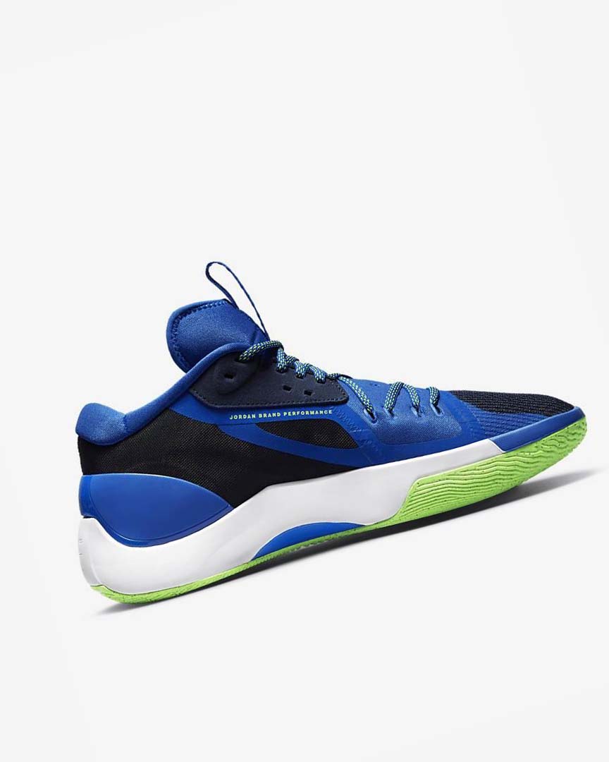Navy / Blue / White / Green Nike Jordan Zoom Separate Men's Basketball Shoes | CA_4945