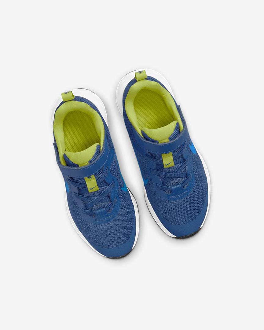Navy / Green / Blue Nike Revolution 6 Girls' Running Shoes | CA_5348