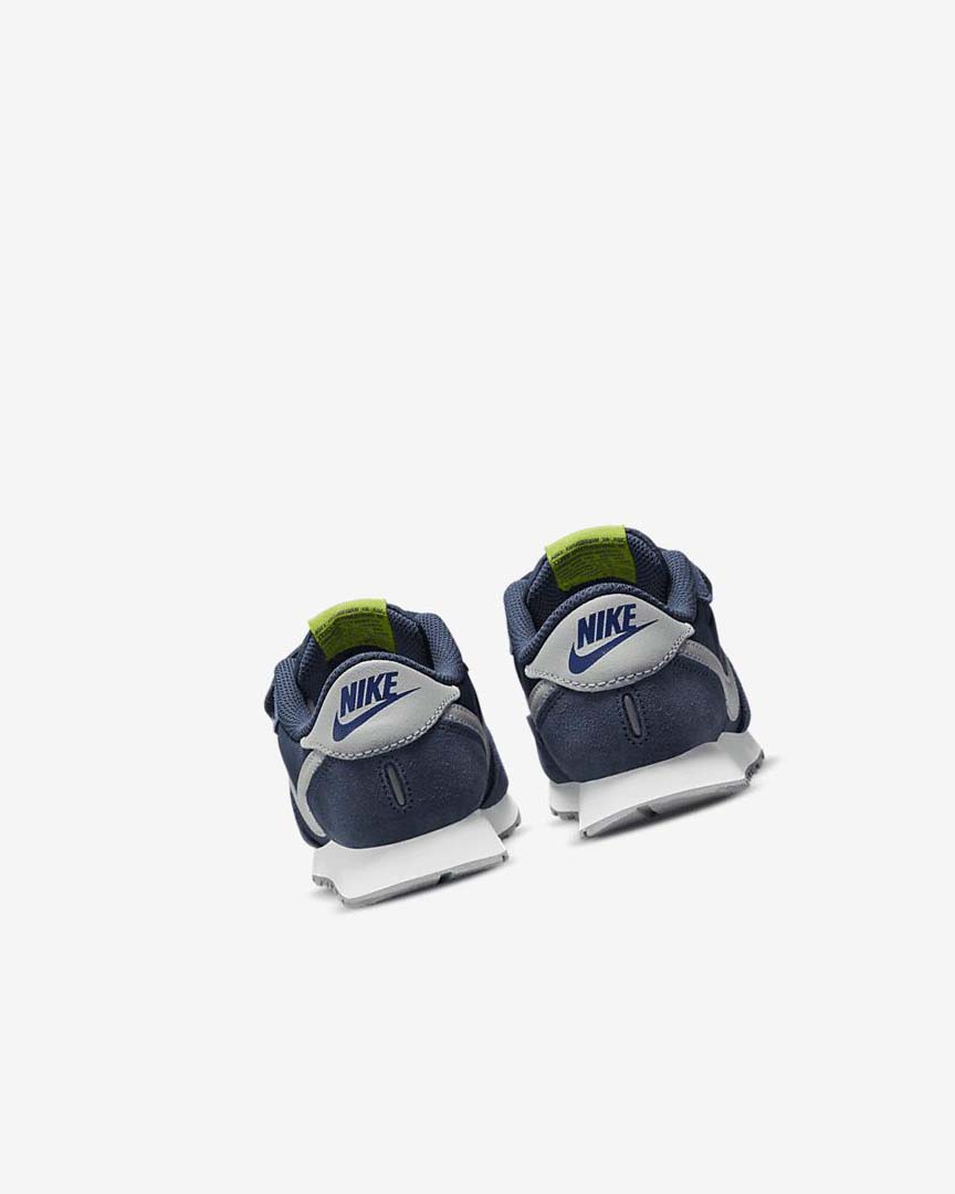 Navy / Green / Grey Nike MD Valiant Boys' Shoes | CA_5148