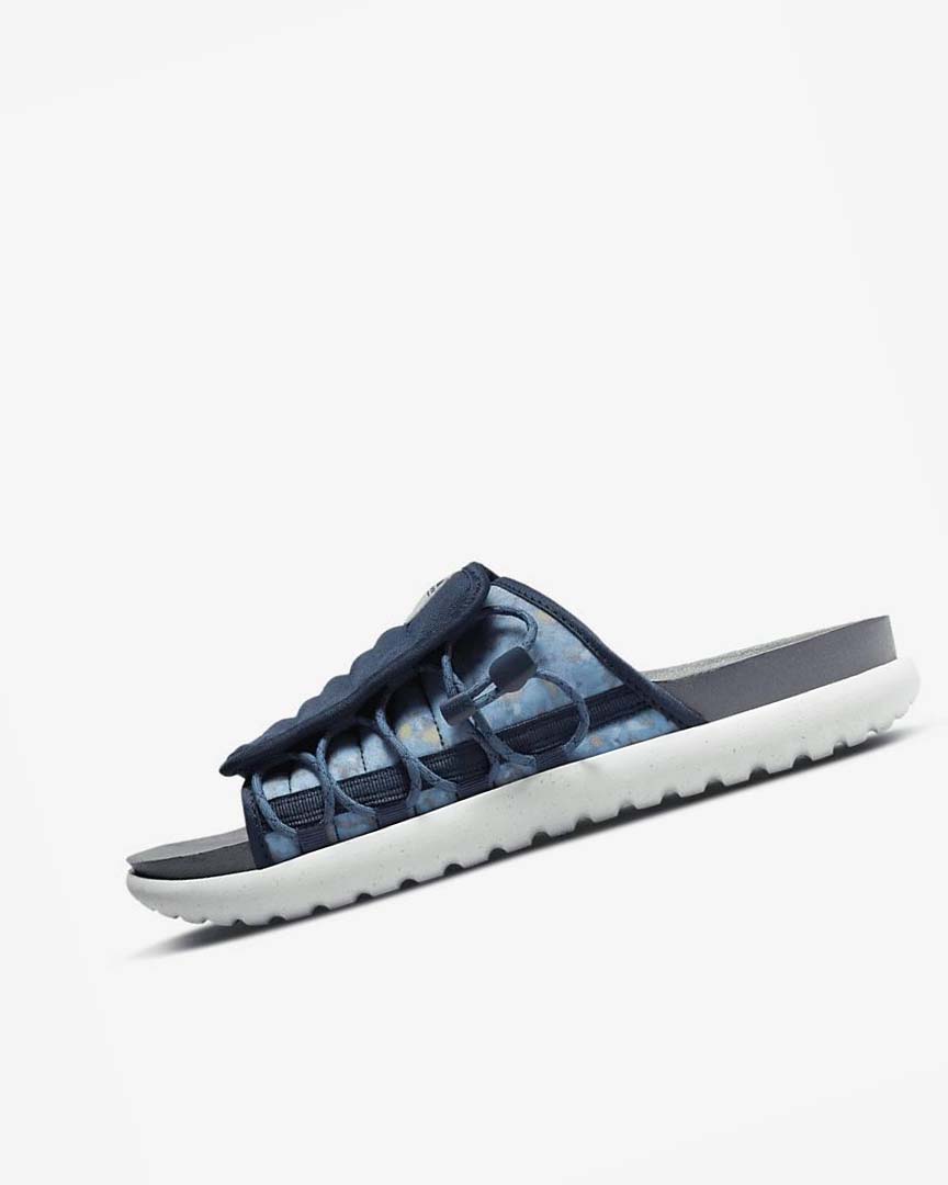 Navy / Grey / Dark Grey / Navy Nike Asuna 2 Next Nature Men\'s Slides | CA_2629