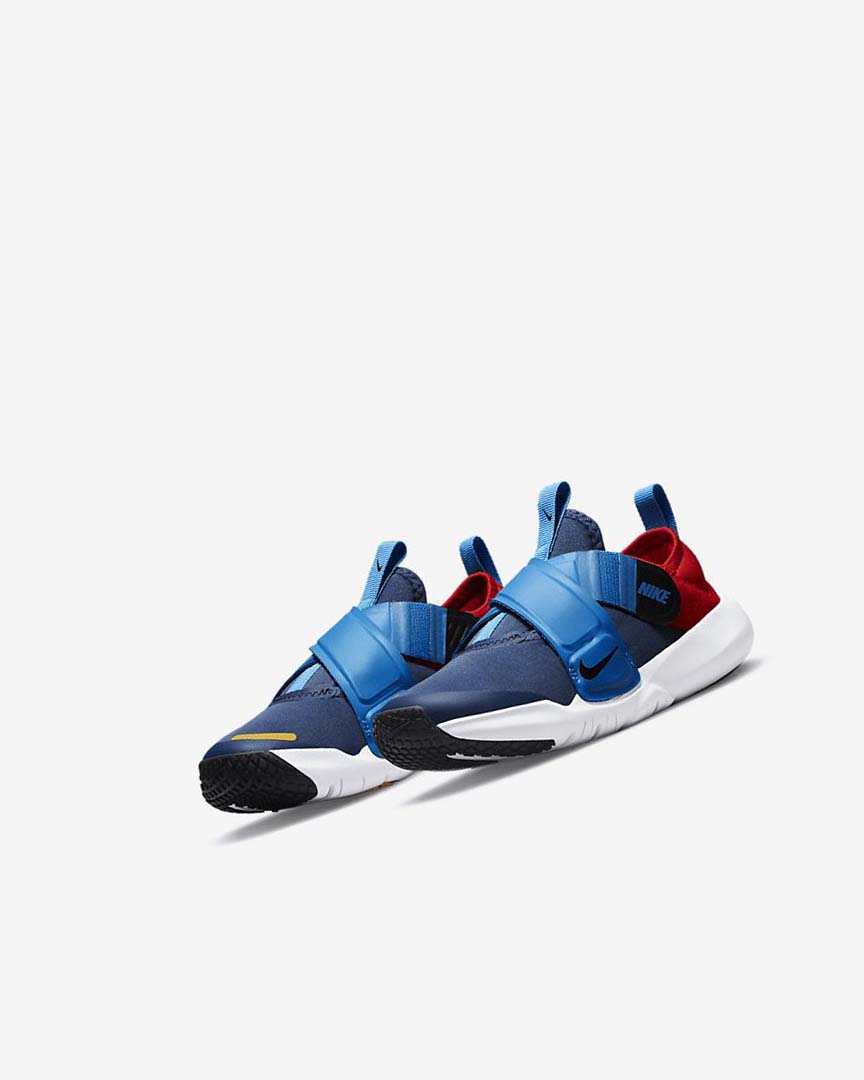 Navy / Light Blue / Red / Black Nike Flex Advance Boys' Shoes | CA_1200