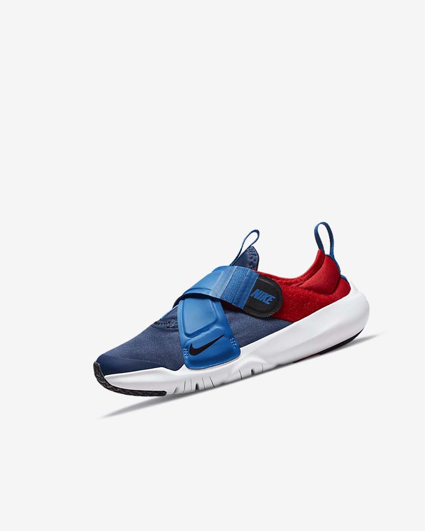 Navy / Light Blue / Red / Black Nike Flex Advance Boys\' Shoes | CA_1200