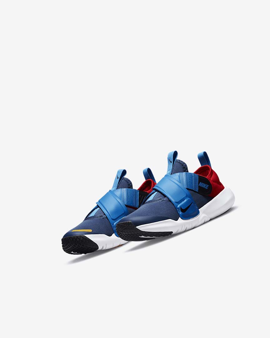 Navy / Light Blue / Red / Black Nike Flex Advance Girls' Shoes | CA_5199