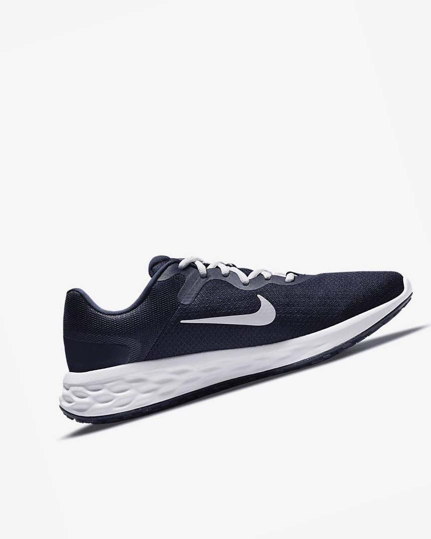 Navy / Obsidian / White Nike Revolution 6 Next Nature Men's Running Shoes | CA_3233