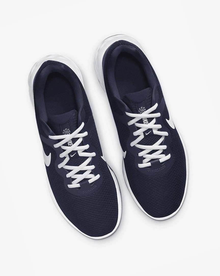 Navy / Obsidian / White Nike Revolution 6 Next Nature Men's Running Shoes | CA_3233