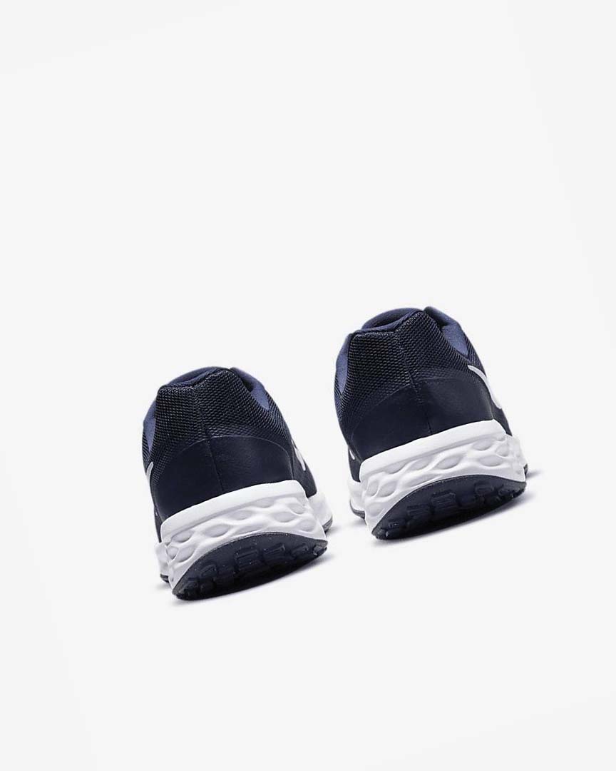 Navy / Obsidian / White Nike Revolution 6 Next Nature Men's Running Shoes | CA_3233