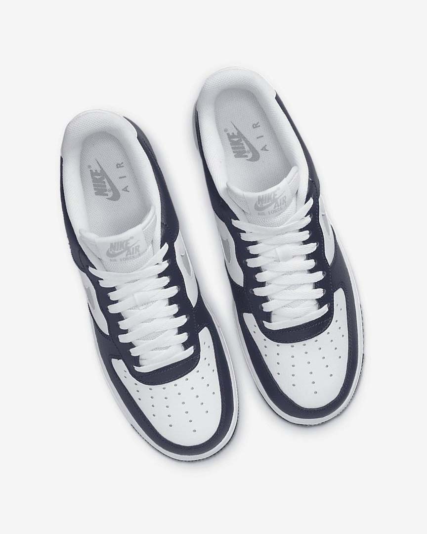 Navy / White / Grey Nike Air Force 1 '07 LV8 Men's Sneakers | CA_5376