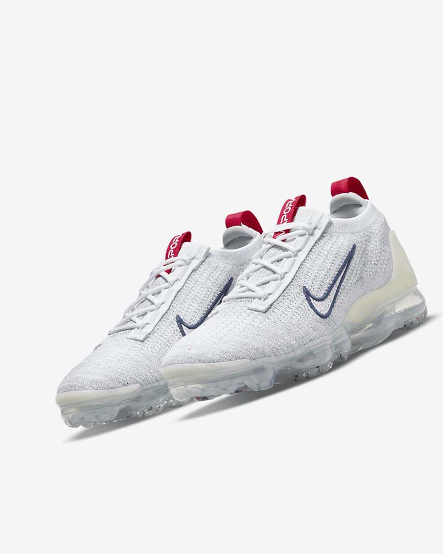 Navy / White Nike Air VaporMax 2021 Flyknit Women's Sneakers | CA_3089