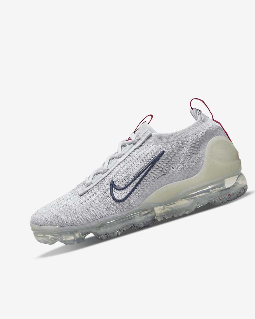 Navy / White Nike Air VaporMax 2021 Flyknit Women\'s Sneakers | CA_3089