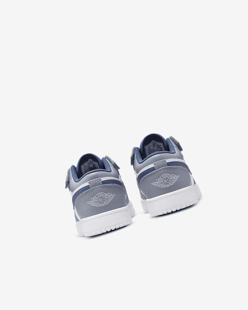 Navy / White Nike Jordan 1 Low Alt Boys' Shoes | CA_3167
