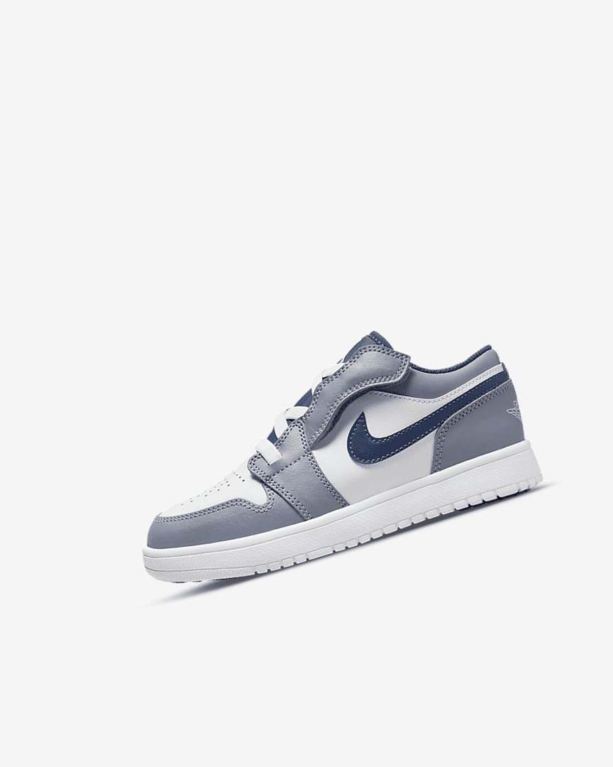 Navy / White Nike Jordan 1 Low Alt Boys\' Shoes | CA_3167