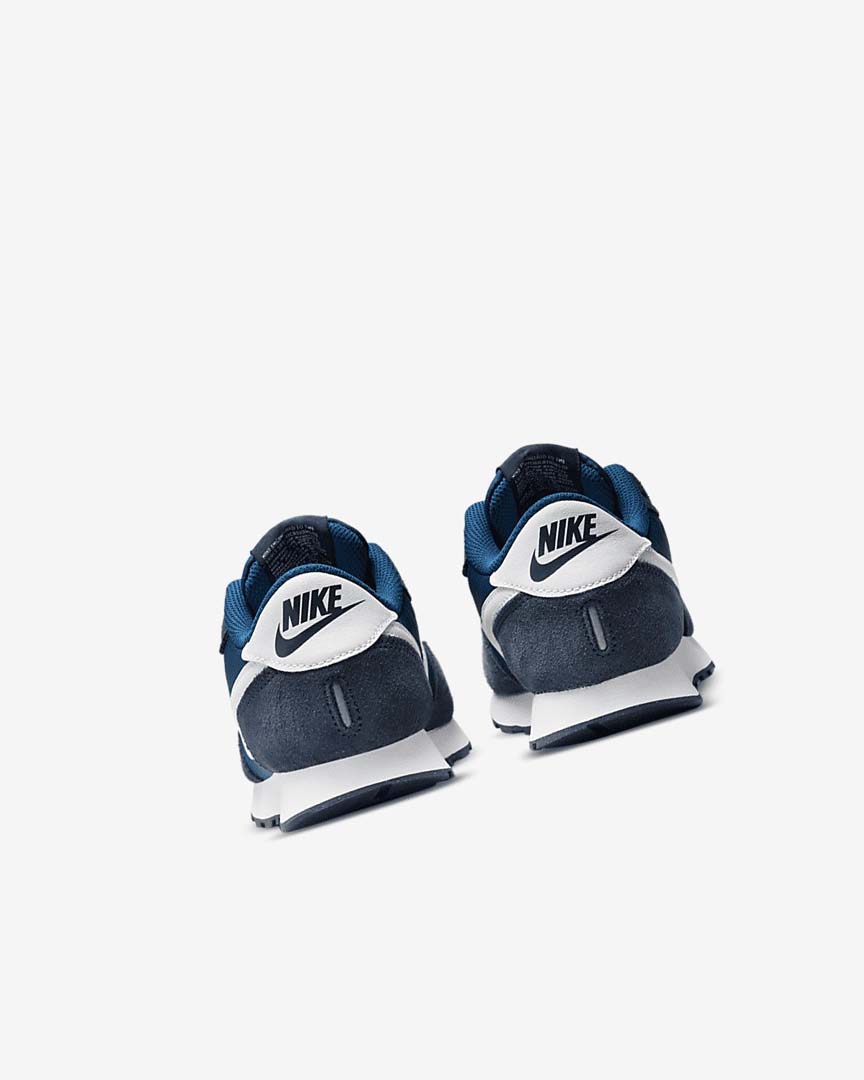 Navy / White Nike MD Valiant Girls' Shoes | CA_2638