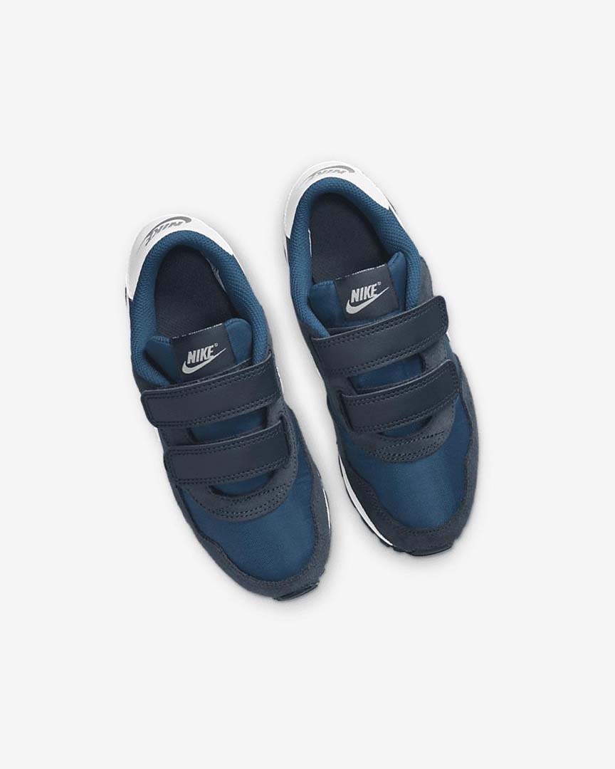 Navy / White Nike MD Valiant Girls' Shoes | CA_4763