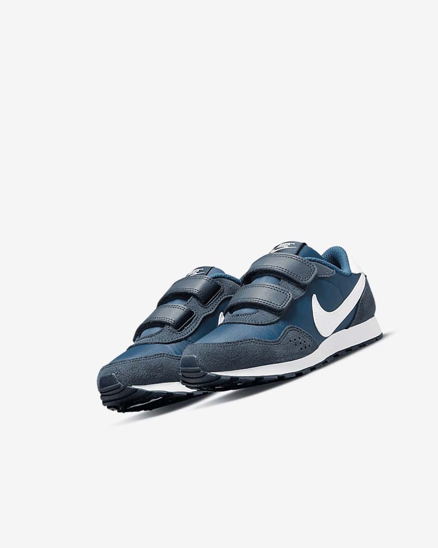 Navy / White Nike MD Valiant Girls' Shoes | CA_4763