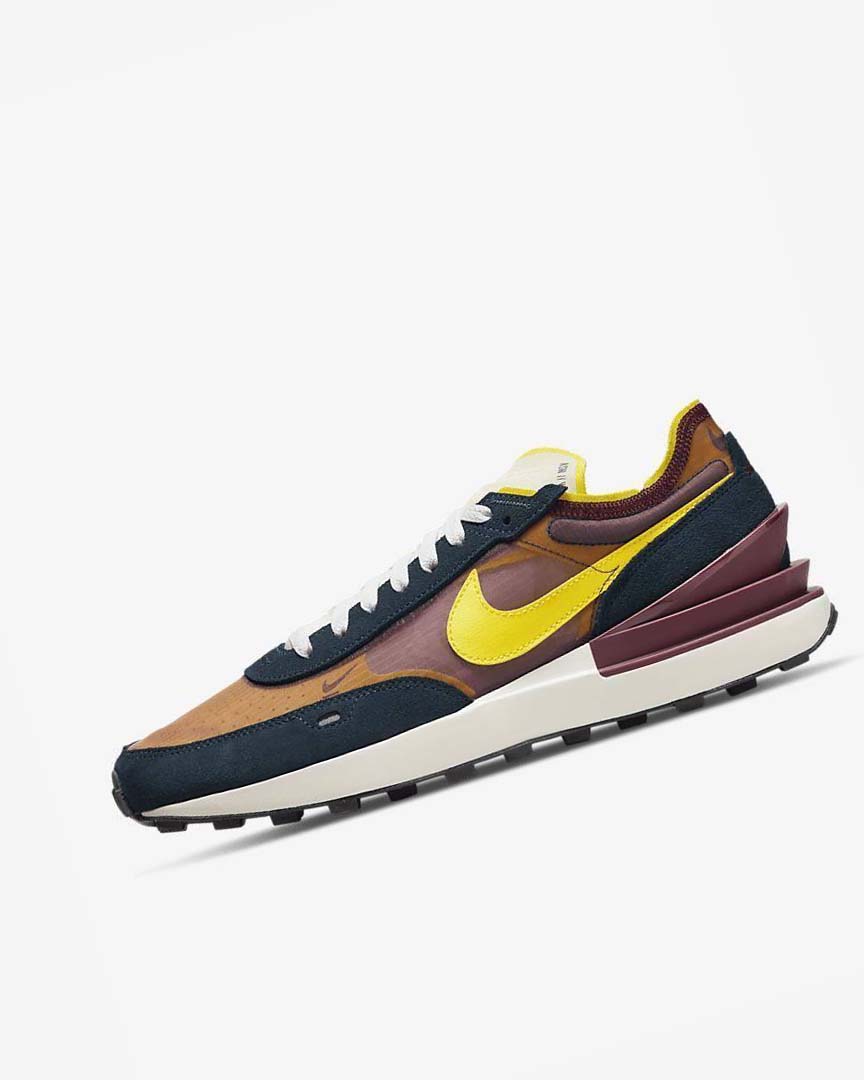Navy / White / Yellow Nike Waffle One SE Men\'s Sneakers | CA_4590