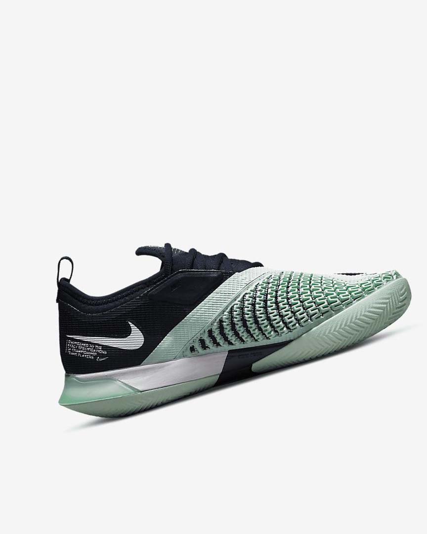 Obsidian / Mint / White Nike Court React Vapor NXT Women's Tennis Shoes | CA_3084