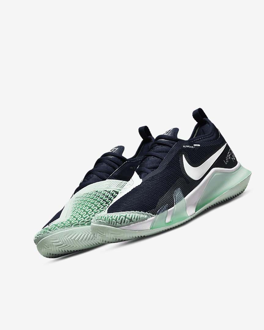 Obsidian / Mint / White Nike Court React Vapor NXT Women's Tennis Shoes | CA_3084