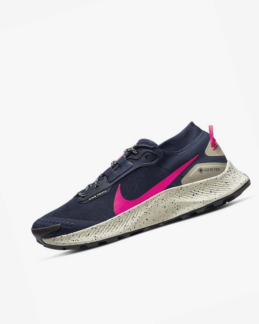 Obsidian / Olive / Red Nike Pegasus Trail 3 GORE-TEX Waterproof Men\'s Trail Running Shoes | CA_3116