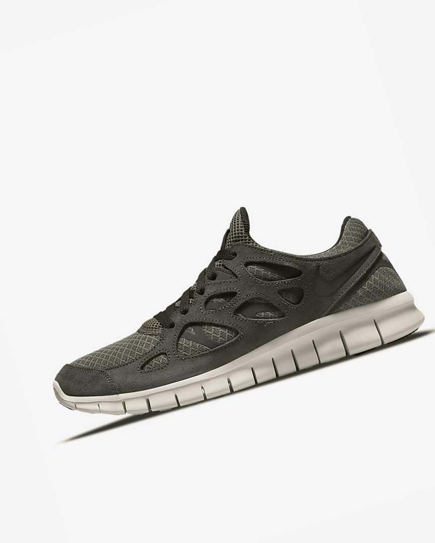Olive / Black Nike Free Run 2 Men\'s Running Shoes | CA_1105