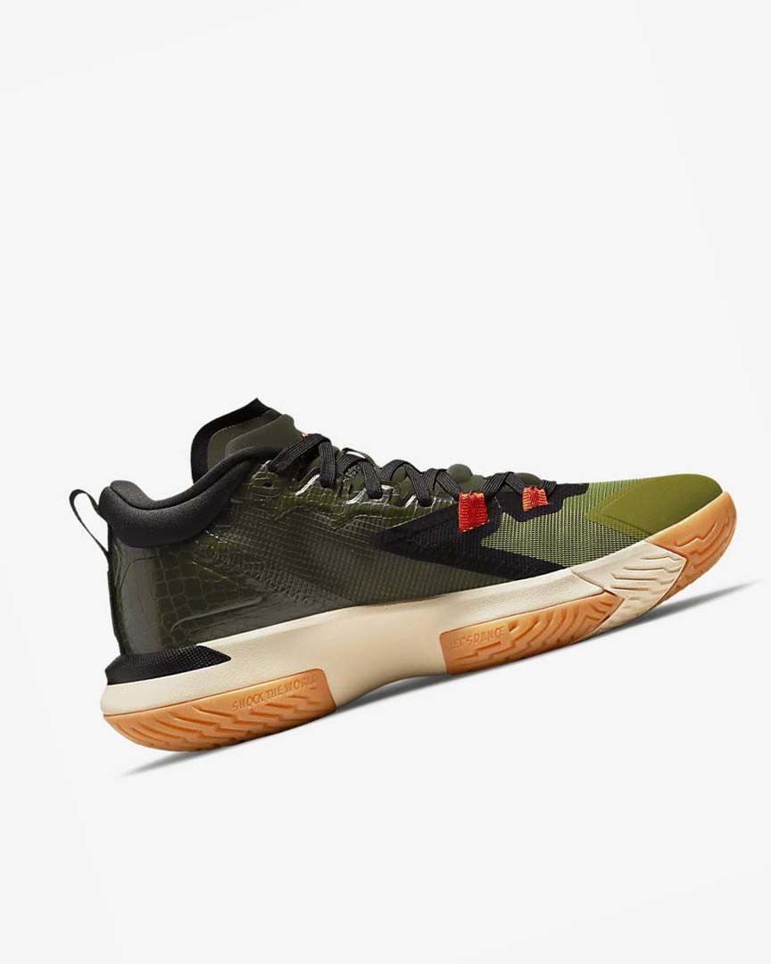 Olive / Black Nike Zion 1 Men's Basketball Shoes | CA_1148