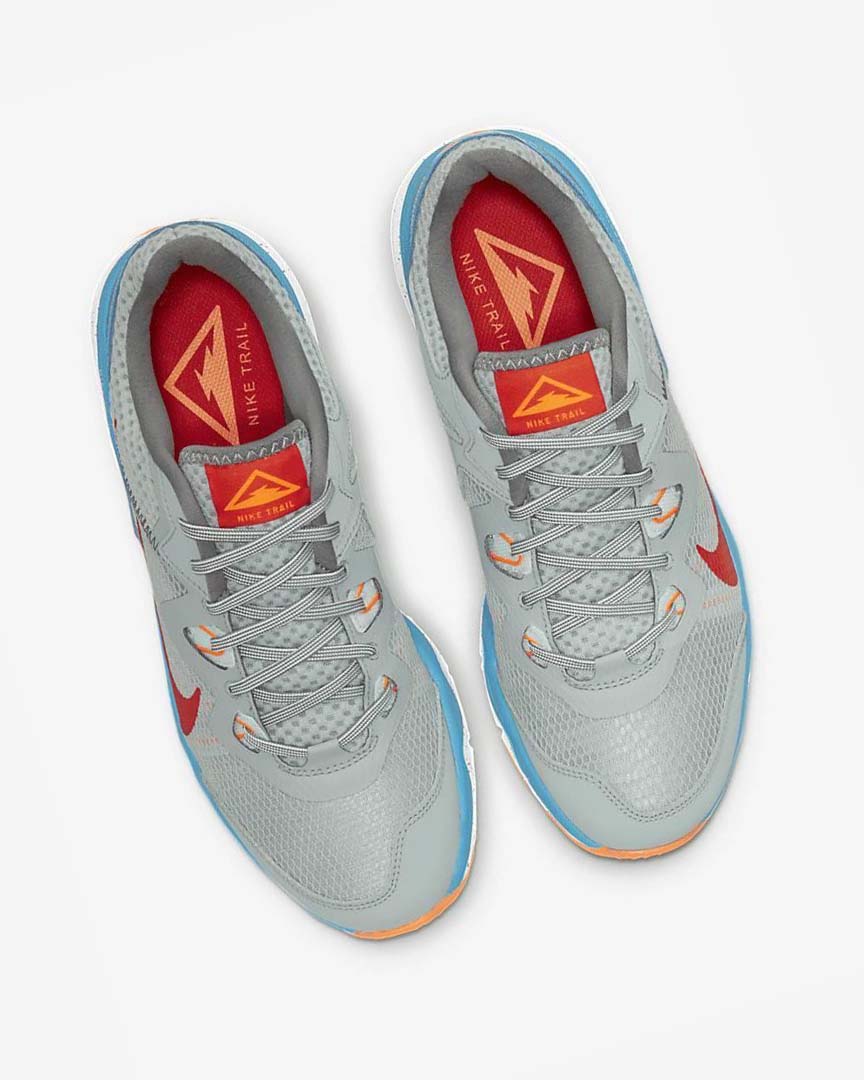 Olive / Grey / Mint / Red Nike Juniper Trail Men's Trail Running Shoes | CA_1189