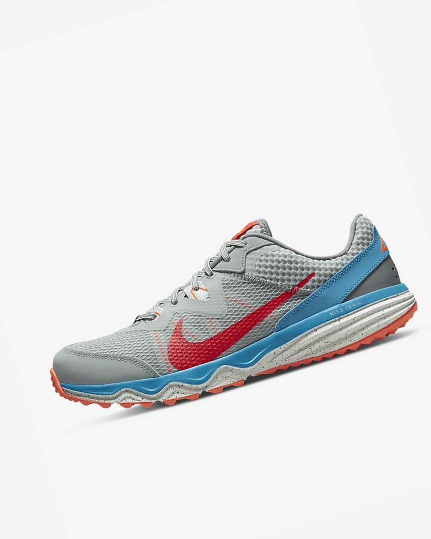 Olive / Grey / Mint / Red Nike Juniper Trail Men\'s Trail Running Shoes | CA_1189