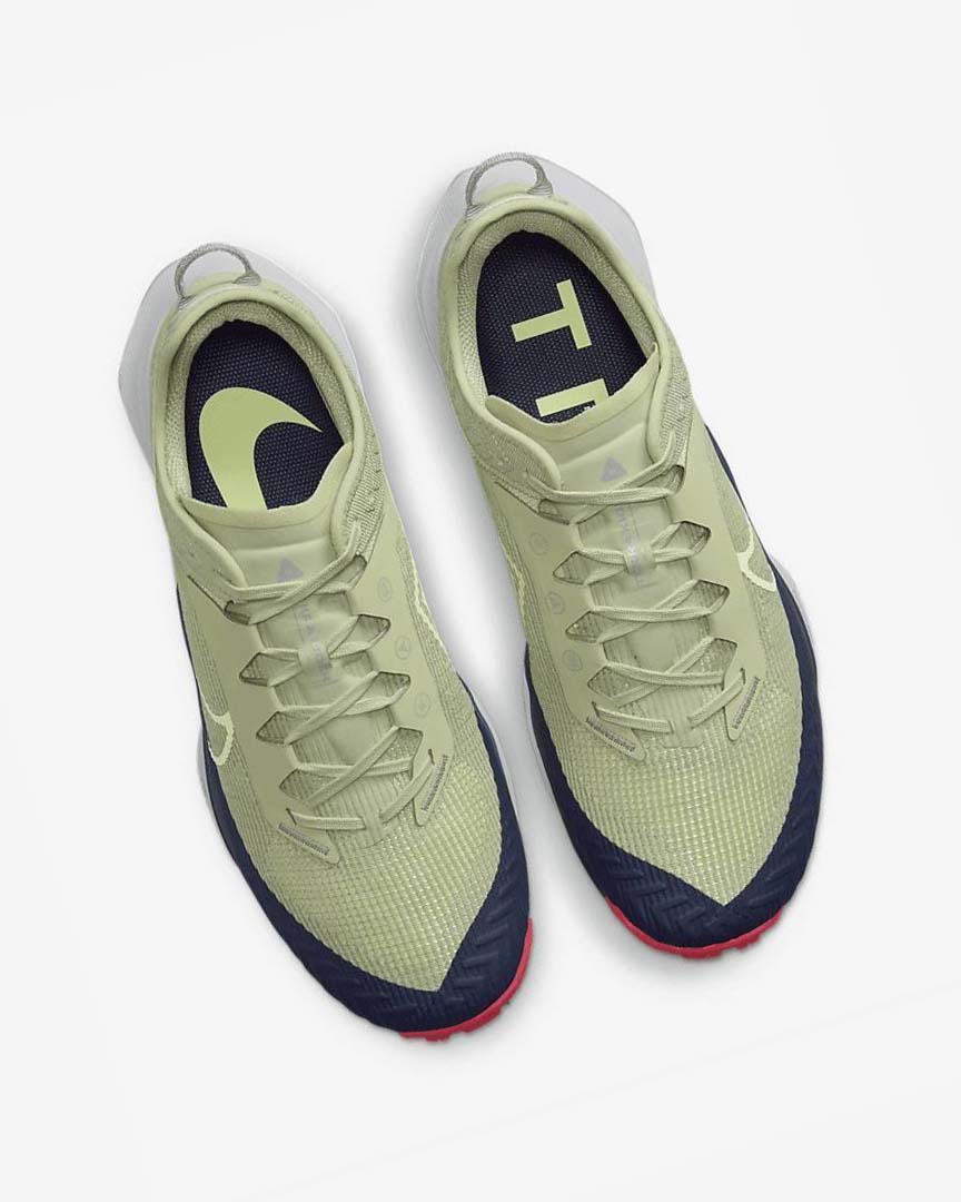 Olive / Light Beige / Obsidian Nike Air Zoom Terra Kiger 8 Men's Trail Running Shoes | CA_5194