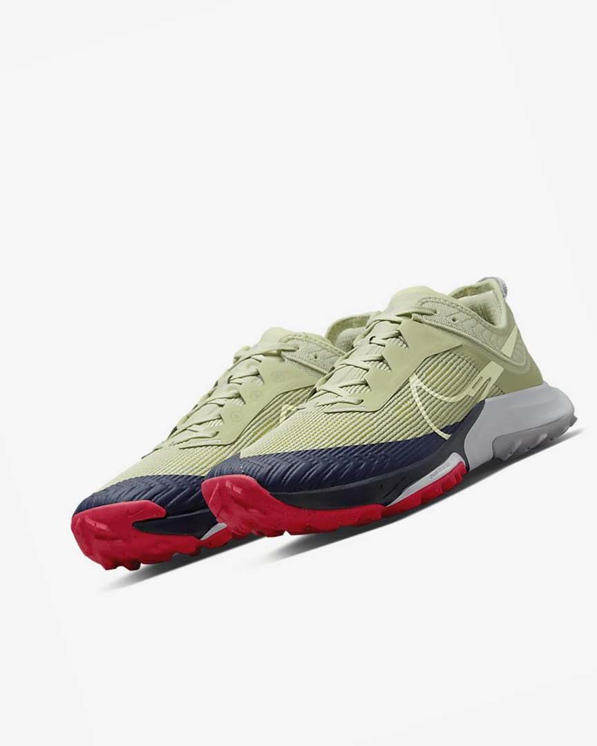 Olive / Light Beige / Obsidian Nike Air Zoom Terra Kiger 8 Men's Trail Running Shoes | CA_5194