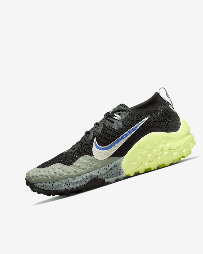 Olive / Light Lemon Nike Wildhorse 7 Women\'s Trail Running Shoes | CA_2963