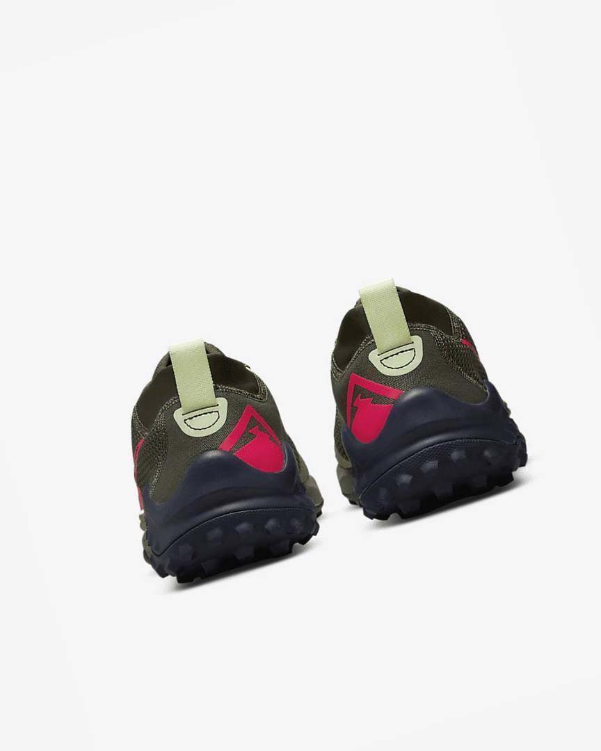 Olive / Red Nike Wildhorse 7 Men's Trail Running Shoes | CA_3082