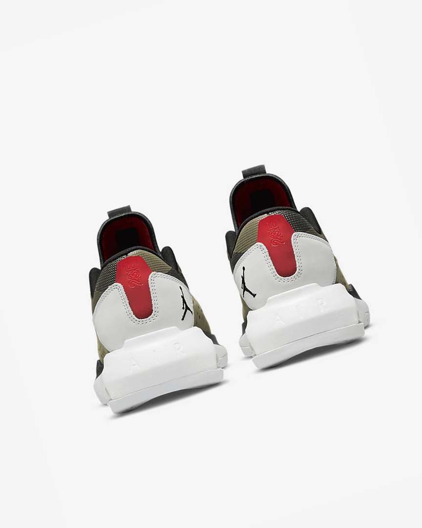Olive / White / Brown / Red Nike Jordan Air 200E Men's Sneakers | CA_5461