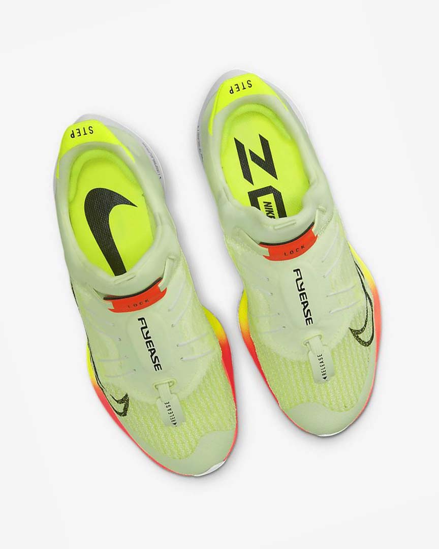 Orange / Black Nike Air Zoom Tempo NEXT% FlyEase Men's Running Shoes | CA_2890