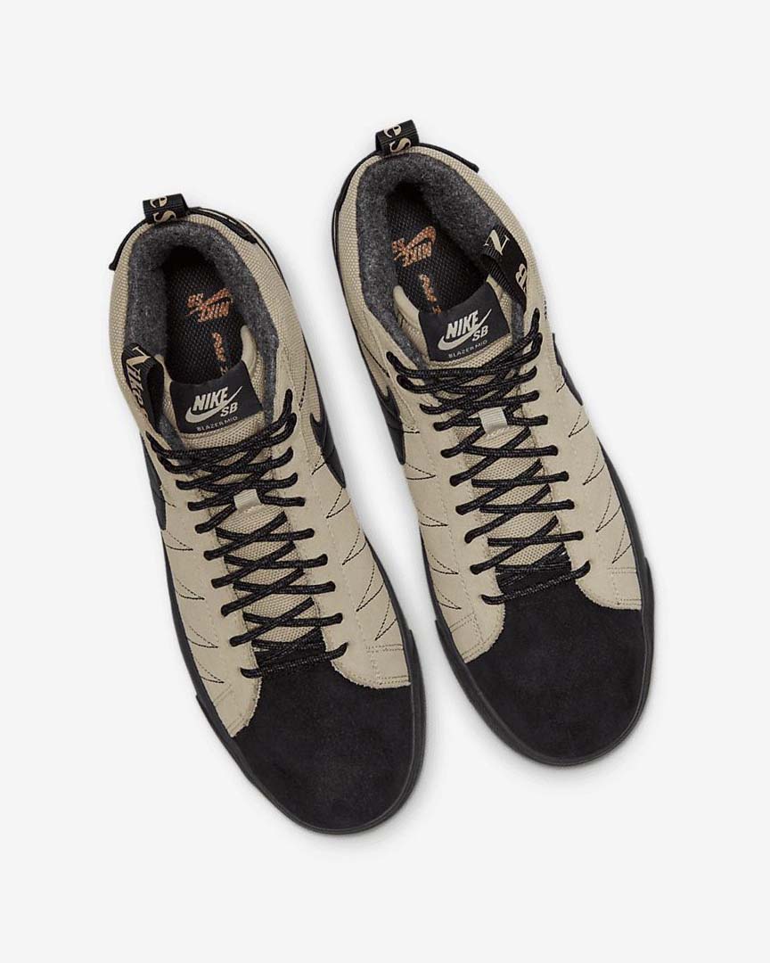 Orange / Black Nike SB Zoom Blazer Mid PRM Women's Skate Shoes | CA_4914