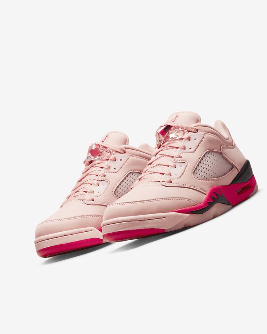 Orange / Black / Red Nike Air Jordan 5 Retro Low Women's Basketball Shoes | CA_2464