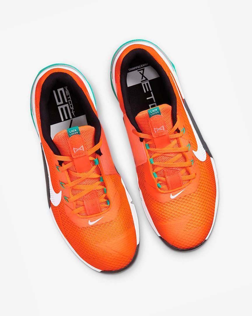 Orange / Dark Grey / Turquoise / White Nike Metcon 7 Men's Training Shoes | CA_5252