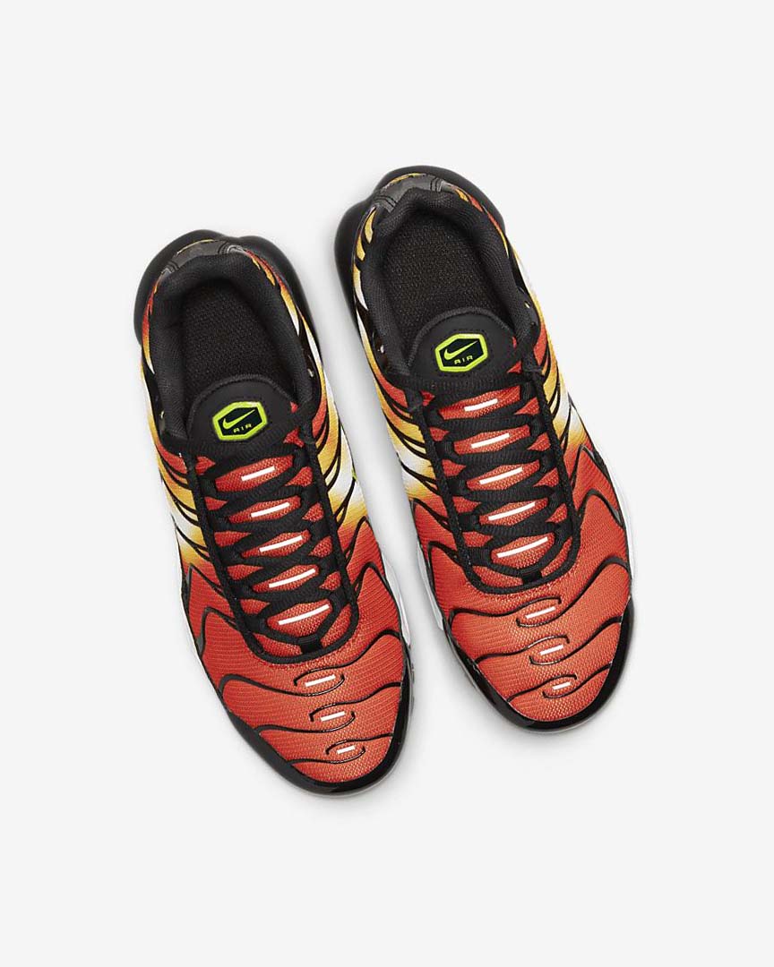 Orange / Gold / Black Nike Air Max Plus Girls' Sneakers | CA_5523