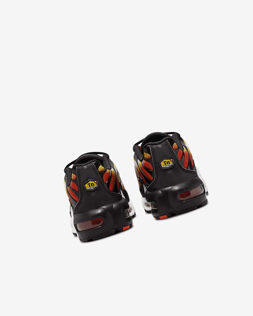 Orange / Gold / Black Nike Air Max Plus Girls' Sneakers | CA_5523