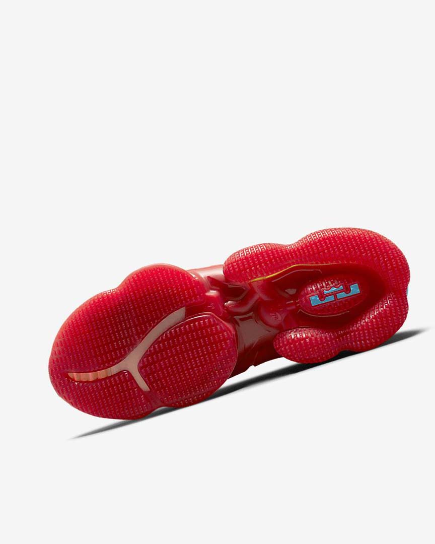 Orange / Gold / Red / Light Blue Nike LeBron 19 Women's Basketball Shoes | CA_5279