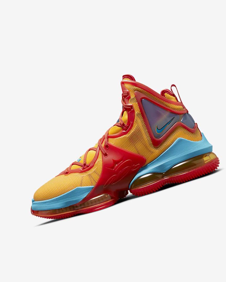 Orange / Gold / Red / Light Blue Nike LeBron 19 Women\'s Basketball Shoes | CA_5279