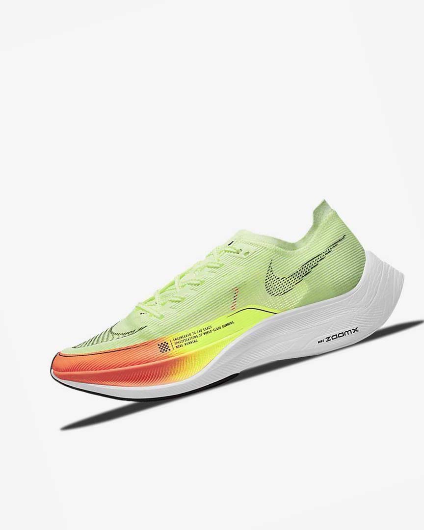 Orange / Green Nike ZoomX Vaporfly Next% 2 Men\'s Running Shoes | CA_4650