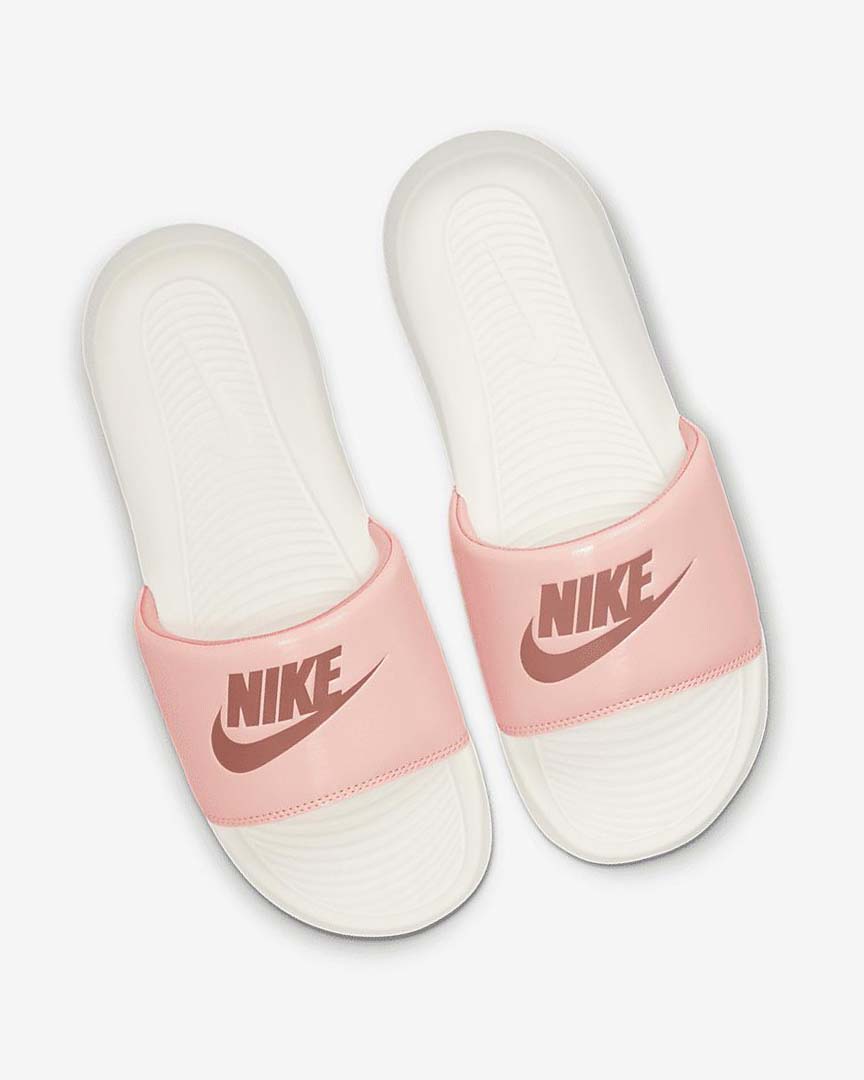 Orange / Light Nike Victori One Women's Slides | CA_2806