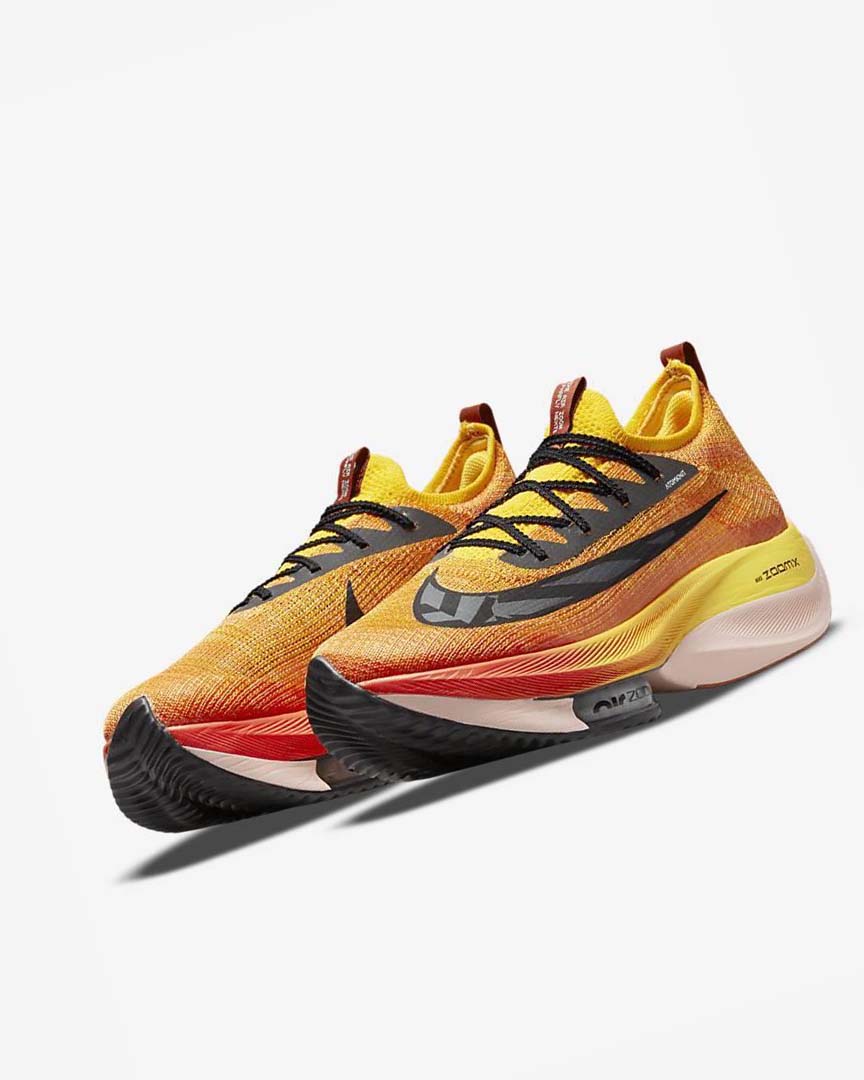 Orange / Orange / Black Nike Air Zoom Alphafly NEXT% Flyknit Ekiden Men's Running Shoes | CA_5043