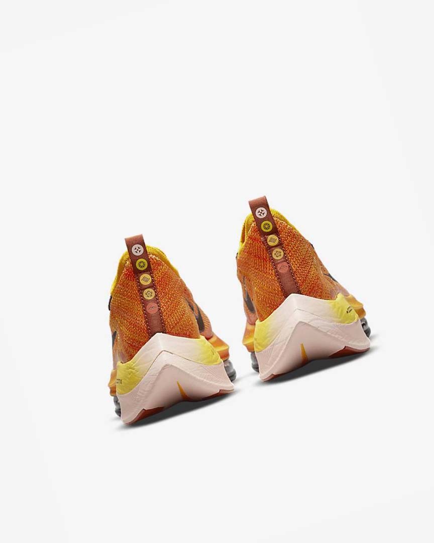 Orange / Orange / Black Nike Air Zoom Alphafly NEXT% Flyknit Ekiden Men's Running Shoes | CA_5043