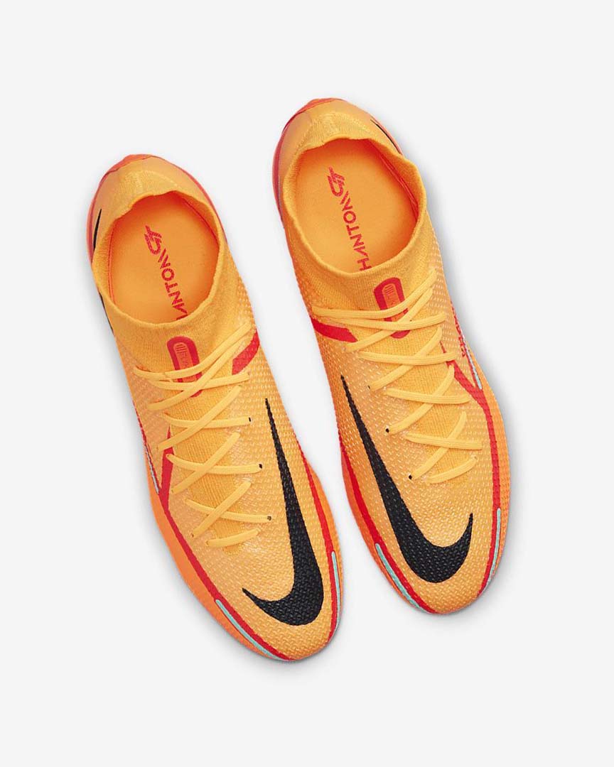Orange / Orange / Light Red / Black Nike Phantom GT2 Dynamic Fit Elite FG Women's Soccer Cleats | CA_1171