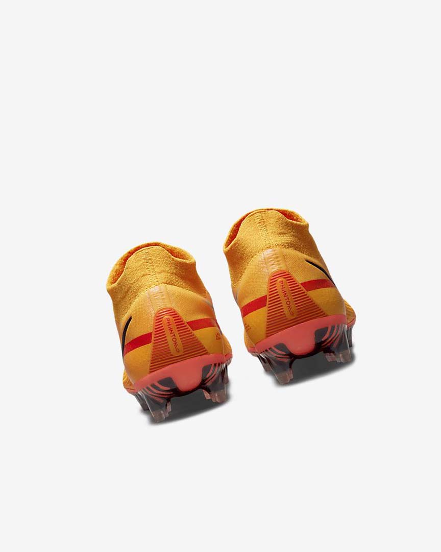 Orange / Orange / Light Red / Black Nike Phantom GT2 Dynamic Fit Elite FG Women's Soccer Cleats | CA_1171