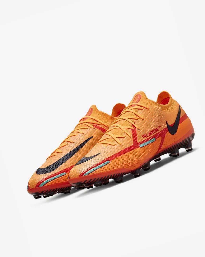 Orange / Orange / Light Red / Black Nike Phantom GT2 Elite AG-Pro Men's Soccer Cleats | CA_1199