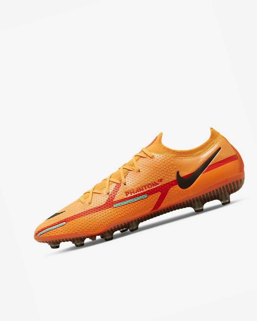 Orange / Orange / Light Red / Black Nike Phantom GT2 Elite AG-Pro Men\'s Soccer Cleats | CA_1199