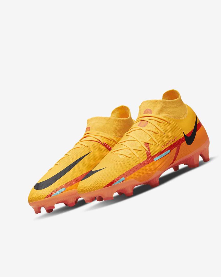 Orange / Orange / Light Red / Black Nike Phantom GT2 Pro Dynamic Fit FG Women's Soccer Cleats | CA_2339