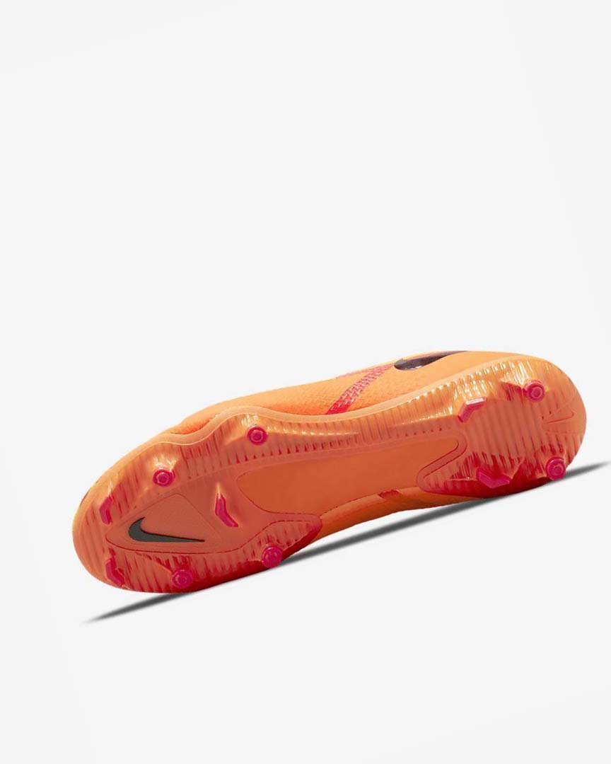 Orange / Orange / Light Red / Black Nike Phantom GT2 Academy Dynamic Fit MG Men's Soccer Cleats | CA_2347